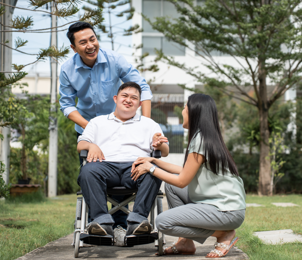 Young boy with Becker Muscular Dystrophy