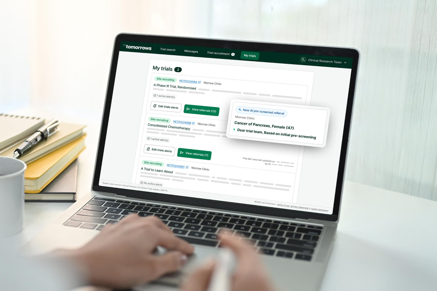 Quick-start guide trial referral