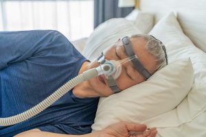 CPAP (continuous positive airway pressure) in cases of sleep apnea